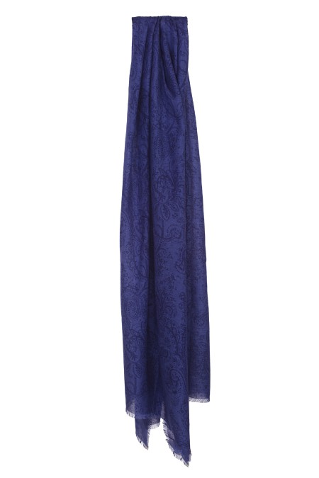 Shop ETRO  Sciarpa: Etro sciarpa stampa Paisley.
Sciarpa in lana, cashmere e seta decorata da motivi Paisley all over tonali.
Dimensioni: 68 x 200 cm.
Composizione: 40% Lana, 30% Cashmere, 30% Seta.
Made in Italy.. 11777 9389-0200